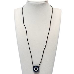 I Am My Beloveds and My Beloved Is Mine Necklace Round Pendant 20" Unsigned